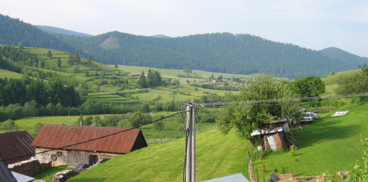 Blick aus dem Fenster in Telgárt